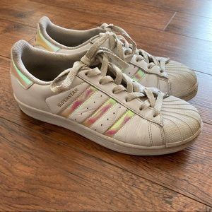 Adidas Superstar Sneakers Shoes White Size 6.5